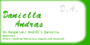 daniella andras business card